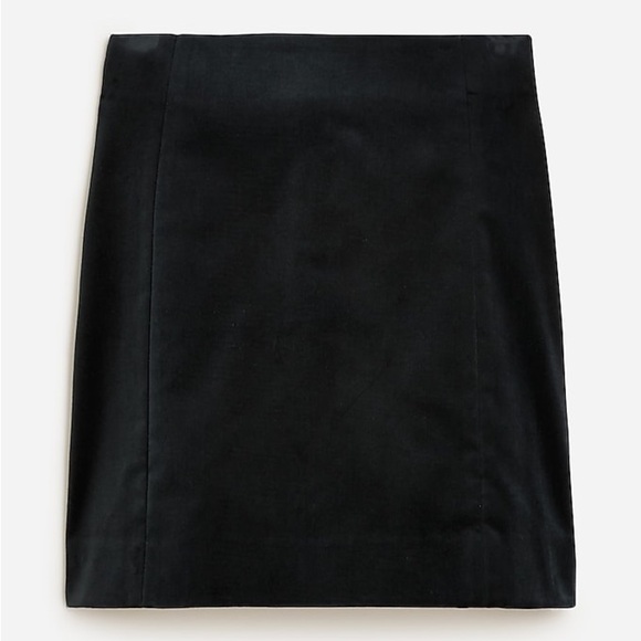 J. Crew A-line Mini Skirt In Stretch Velvet NWT - Picture 3 of 7